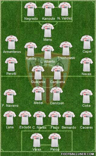Sevilla F.C., S.A.D. Formation 2011