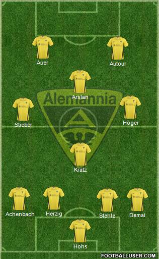 TSV Alemannia Aachen football formation