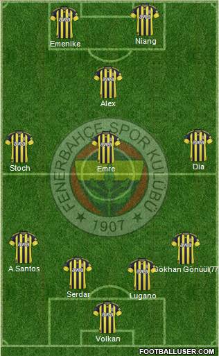 Fenerbahçe SK Formation 2011