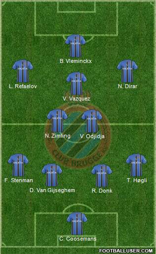 Club Brugge KV Formation 2011