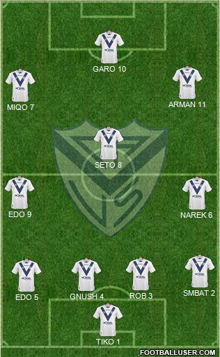 Vélez Sarsfield Formation 2011