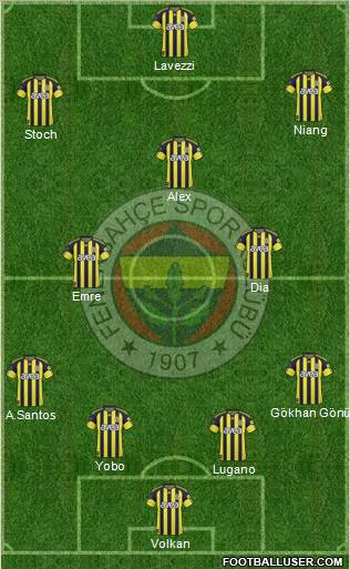 Fenerbahçe SK Formation 2011
