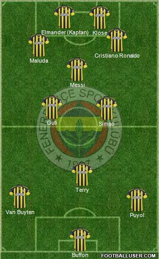 Fenerbahçe SK Formation 2011