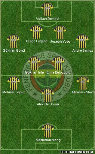 Fenerbahçe SK Formation 2011