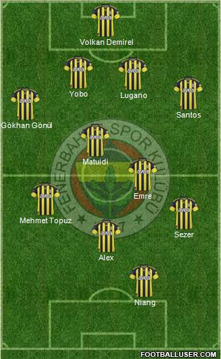 Fenerbahçe SK Formation 2011