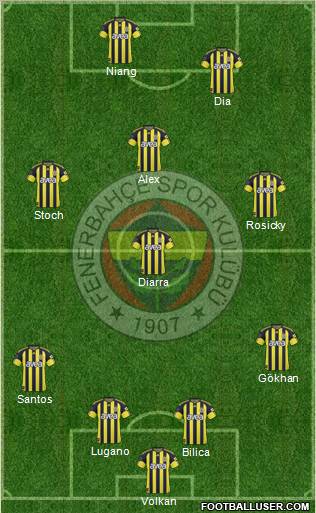 Fenerbahçe SK Formation 2011