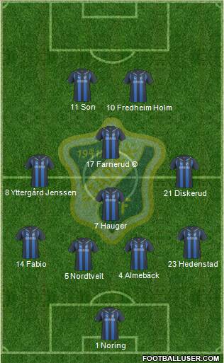 Stabæk Fotball Formation 2011