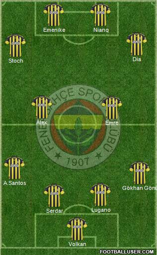 Fenerbahçe SK Formation 2011