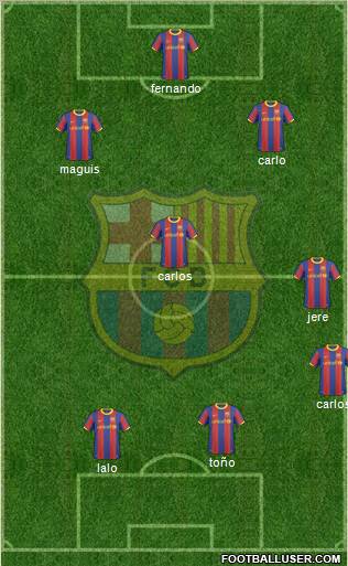 F.C. Barcelona Formation 2011