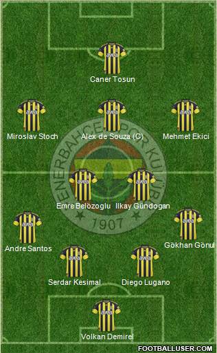 Fenerbahçe SK Formation 2011