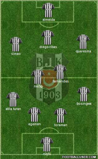 Besiktas JK Formation 2011