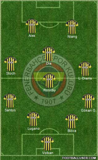 Fenerbahçe SK Formation 2011
