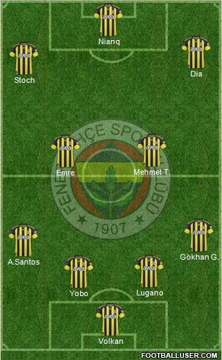 Fenerbahçe SK Formation 2011