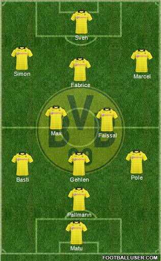 Borussia Dortmund Formation 2011