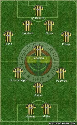 Fenerbahçe SK Formation 2011