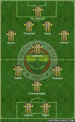 Fenerbahçe SK Formation 2011