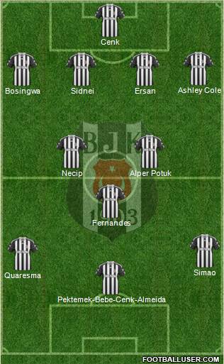 Besiktas JK Formation 2011