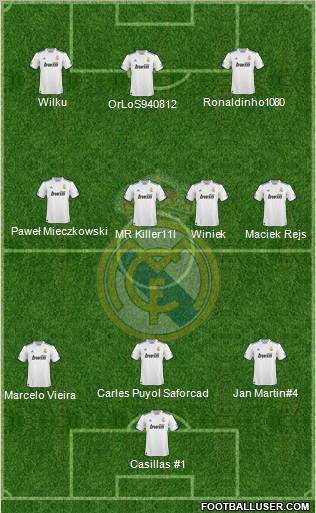 Real Madrid C.F. Formation 2011