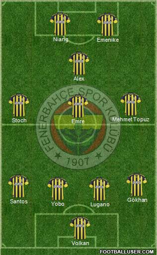 Fenerbahçe SK Formation 2011