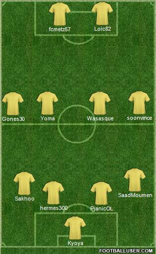 Pro Evolution Soccer Team Formation 2011