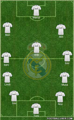Real Madrid C.F. Formation 2011