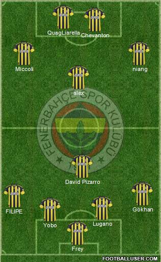 Fenerbahçe SK Formation 2011