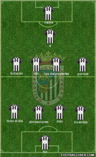 C.D. Badajoz S.A.D. Formation 2011