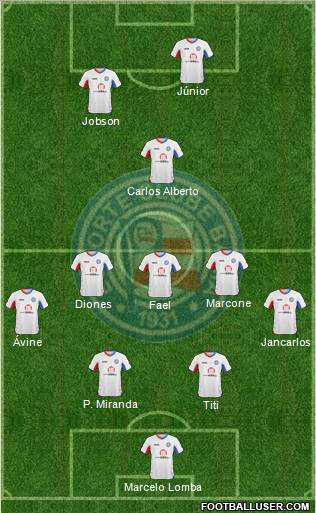 EC Bahia 4-3-1-2 football formation