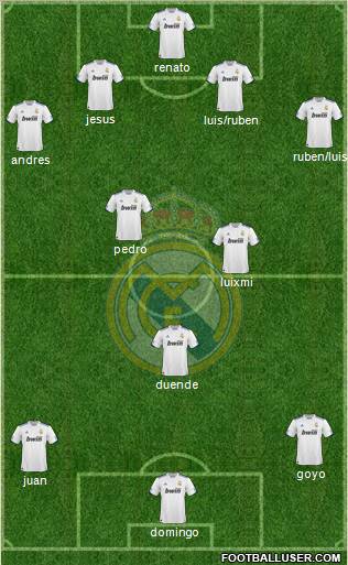 Real Madrid C.F. Formation 2011