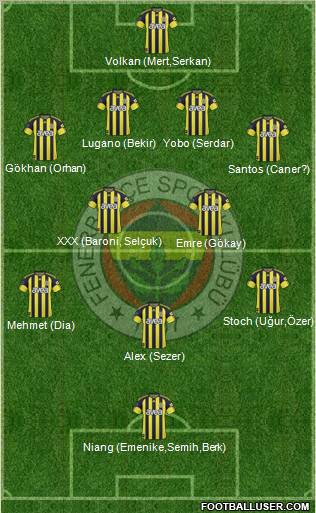 Fenerbahçe SK Formation 2011