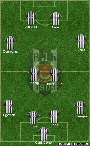 Besiktas JK Formation 2011