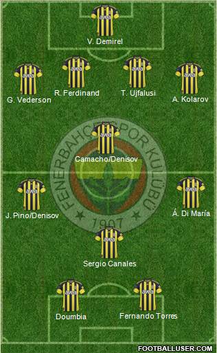 Fenerbahçe SK Formation 2011