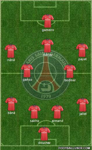 Paris Saint-Germain Formation 2011