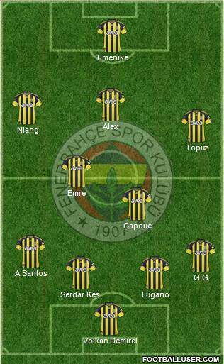 Fenerbahçe SK Formation 2011