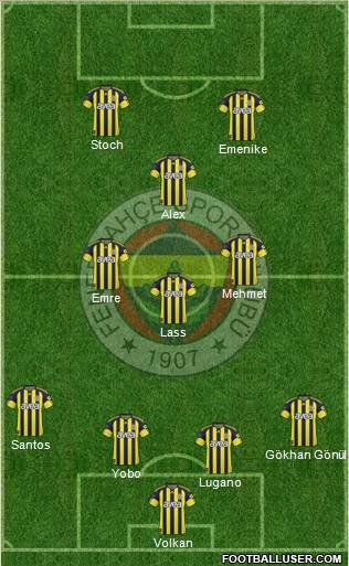 Fenerbahçe SK Formation 2011