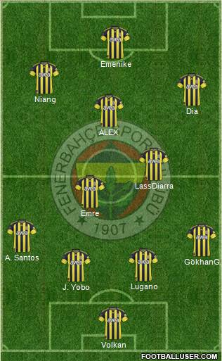 Fenerbahçe SK Formation 2011