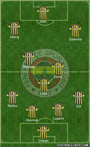 Fenerbahçe SK Formation 2011