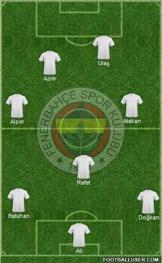 Fenerbahçe SK Formation 2011