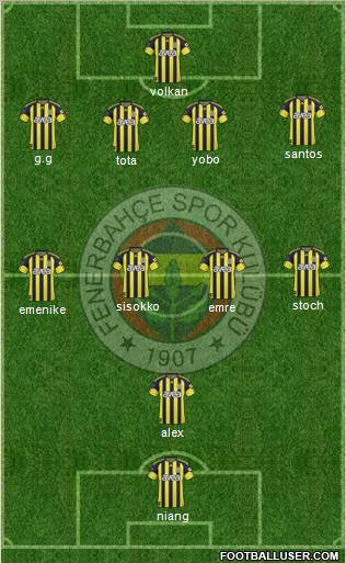 Fenerbahçe SK Formation 2011