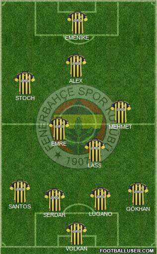Fenerbahçe SK Formation 2011