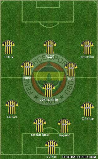 Fenerbahçe SK Formation 2011