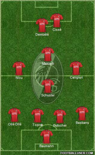 SC Freiburg Formation 2011