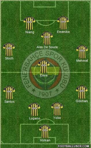 Fenerbahçe SK Formation 2011