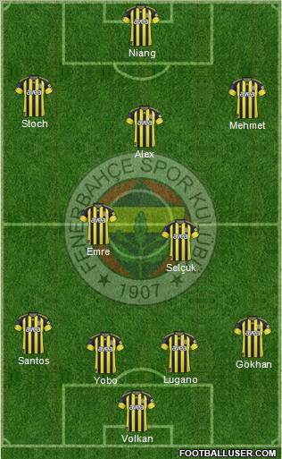 Fenerbahçe SK Formation 2011