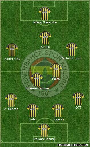 Fenerbahçe SK Formation 2011