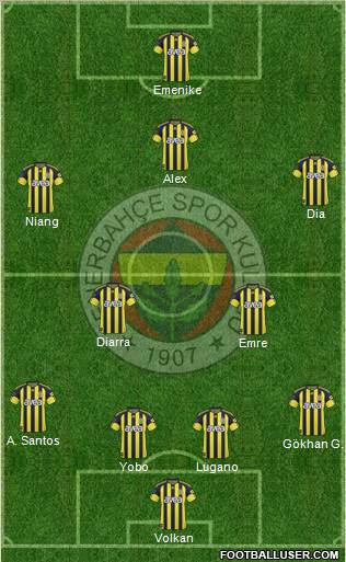 Fenerbahçe SK Formation 2011