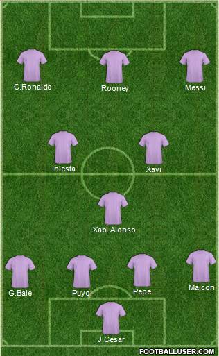 Pro Evolution Soccer Team Formation 2011