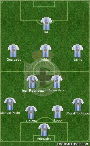 R.C. Deportivo de La Coruña S.A.D. Formation 2011