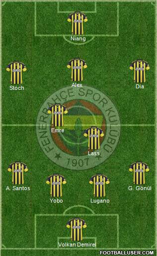 Fenerbahçe SK Formation 2011