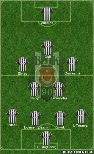 Besiktas JK Formation 2011
